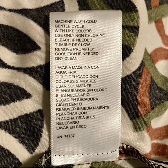 Shelby & Palmer Women’s Black and White Geometric Dress Size XL Y2K Retro boho - Picture 12 of 13